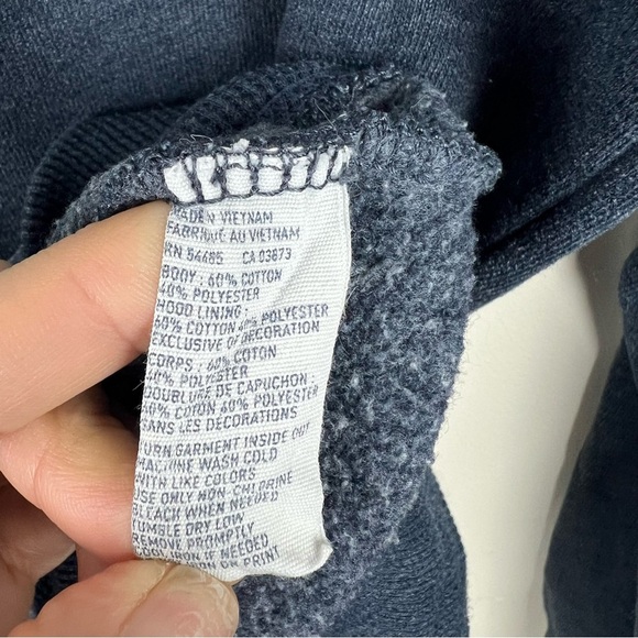 Vintage Y2K American Eagle Hoodie Womens Blue Medium - Picture 7 of 8